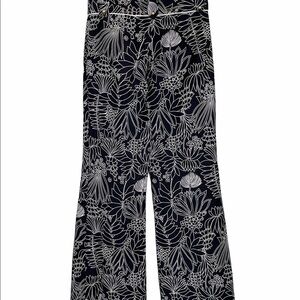 Elizabeth McKay Katherine Print Pants Gold Trim 2